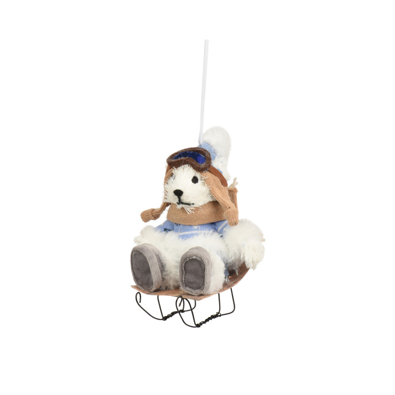 Oso con trineo 16cm