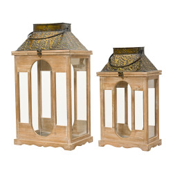 Farol madera ancho