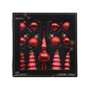 Set 13 Ornamentos cristal rojos 3 cm