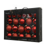Set 21 bolas cristal rojas 7 cm