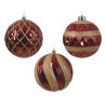 Bolas plástico rojas 12 cm