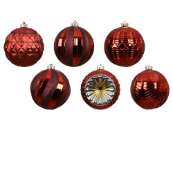 Set 6 bolas rojas...