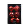Set 6 bolas rojas antirrotura 15cm