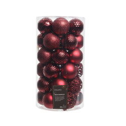 Set de 37 bolas granate...