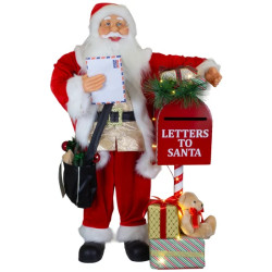 Papa Noel con Buzón, LED y...