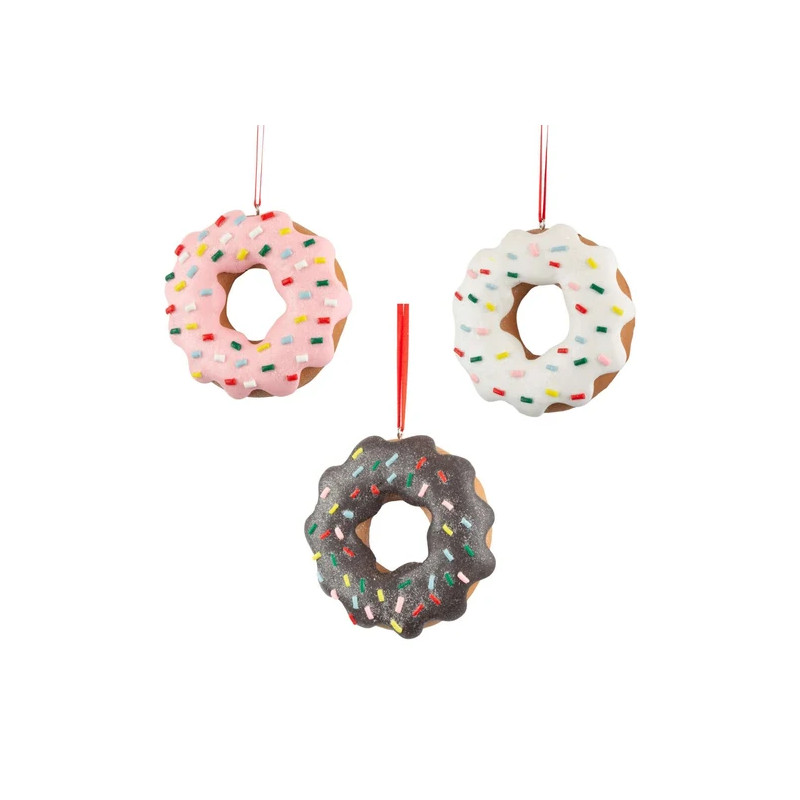 Donut colgante arcilla polimerica  8,00cm