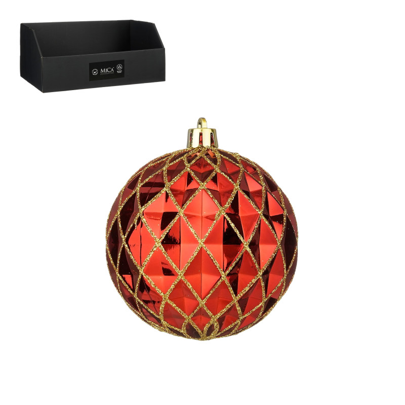 Bola roja oro D8cm