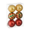 Set 10 Bolas irrompibles doradas D10cm