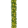 Guirnalda Charlton bolas verde L270 cm blanco cálido 60L