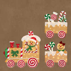 Tren de galleta marrón luz...