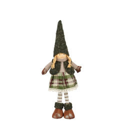 Muñeca sentada verde H48 cm