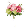 Bouquet de flores rosas H22cm