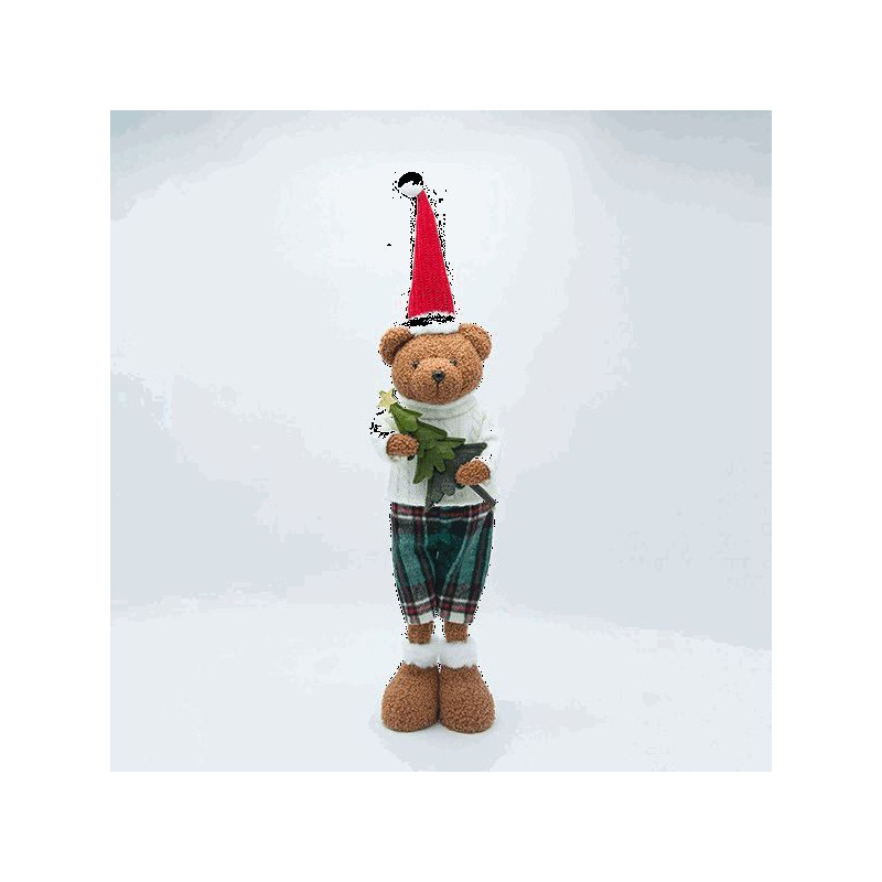 Osito con árbol de Navidad 64cm