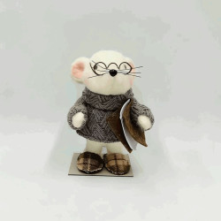 Ratón con gafas 18,5 cm
