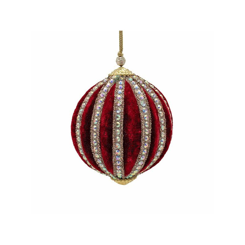 Bola granate terciopelo 10cm