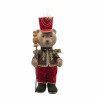 Oso guarda con traje rojo 60cm