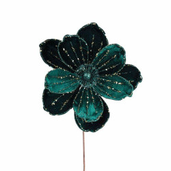 Flor esmeralda terciopelo...
