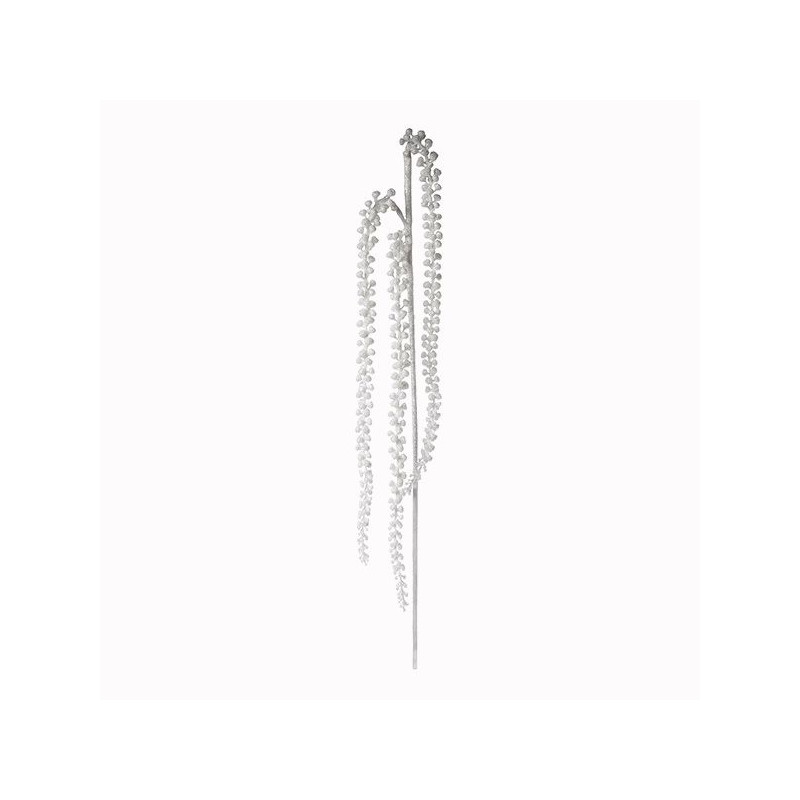 Ramaje con purpurina blanca 93cm