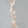 Guirnalda champan metalica y purpurina 120cm