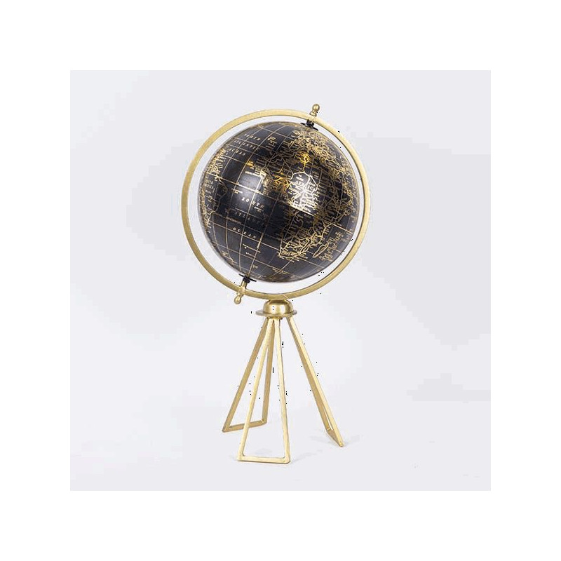 Bola del mundo dorado-marrón 159x94cm