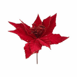 Flor Poinsetia roja 30x20cm