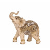 Elefante marrón/dorado 19,5cm