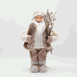 Papa Noel patines hielo 45cm