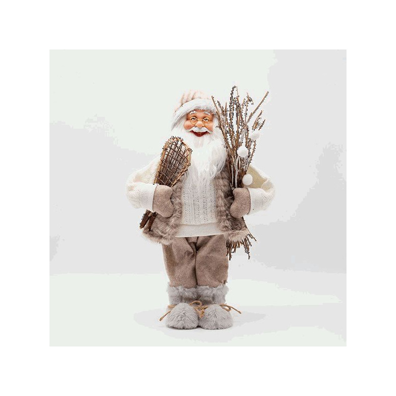 Papa Noel patines hielo 45cm
