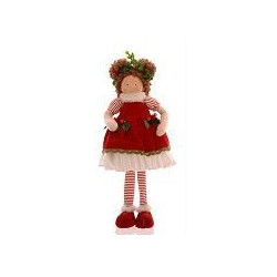 Muñeca con vestido rojo 40cm