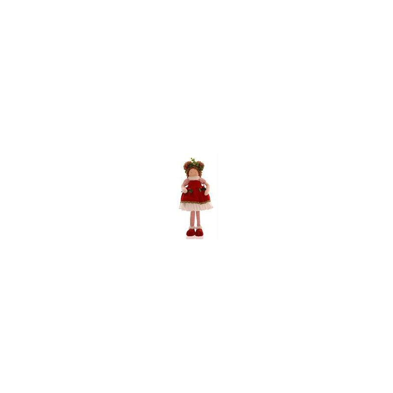Muñeca con vestido rojo 40cm