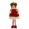 Muñeca con vestido rojo 40cm