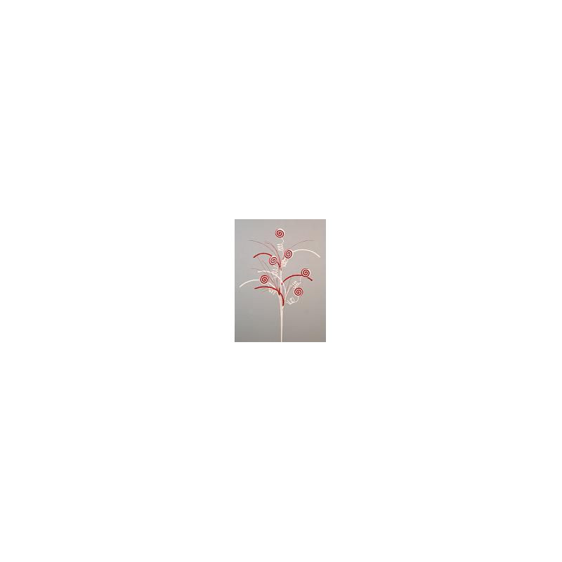 Rama piruletas rojo/blanco 71cm