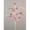 Rama piruletas rojo/blanco 71cm