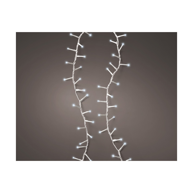 Guirnalda 2250 cm, LED frío, blanco, compacta