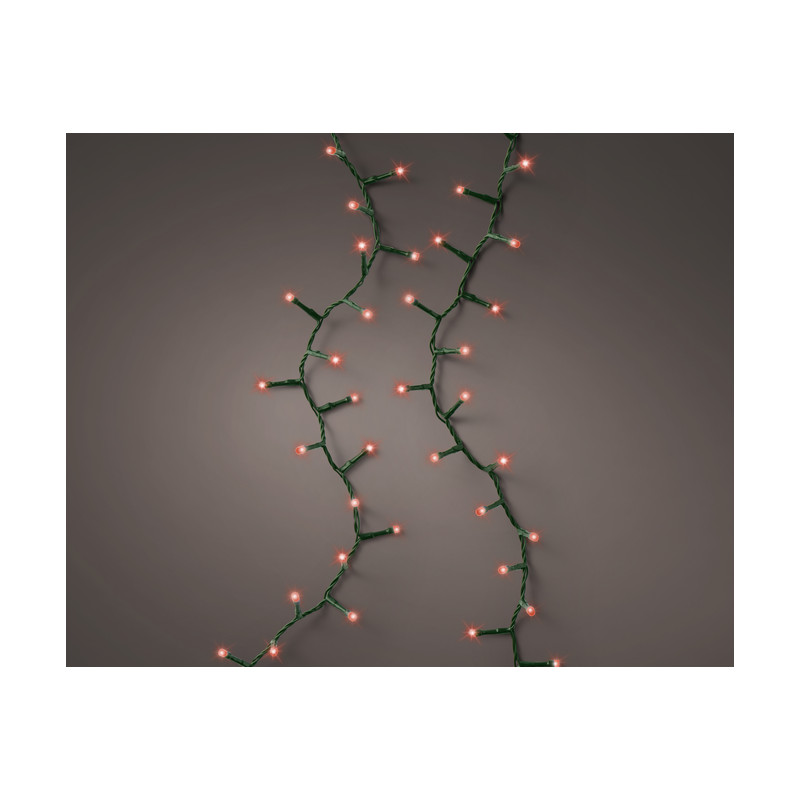 Guirnalda 1600 cm, LED rojo, compacta