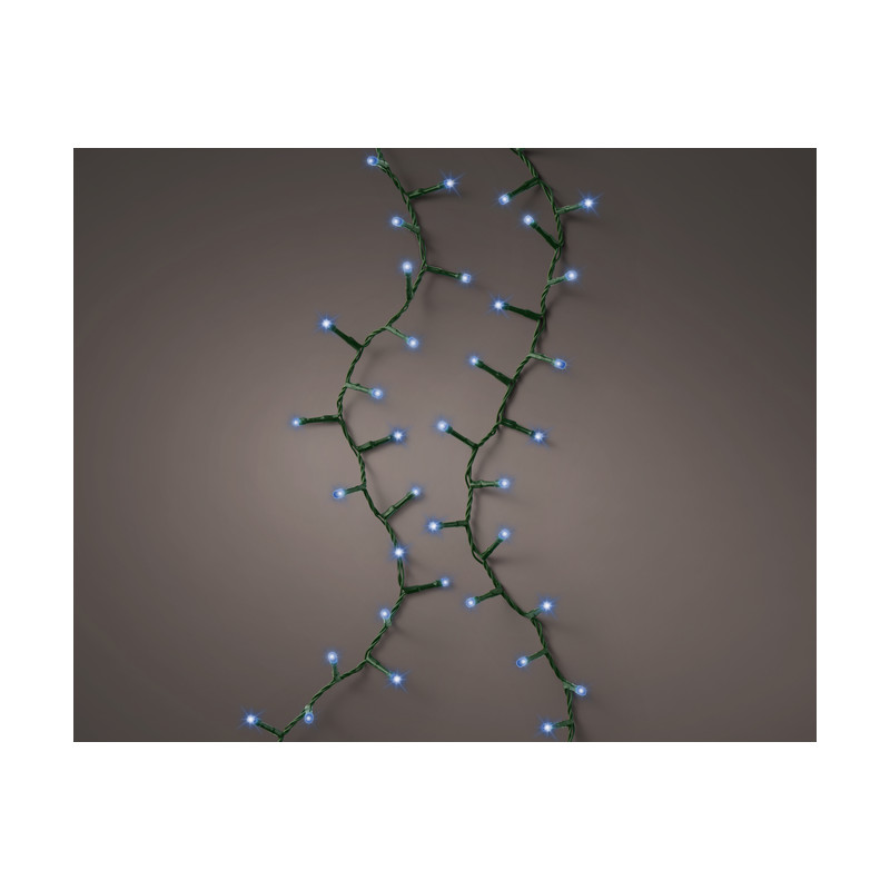 Guirnalda 1600 cm, LED azul, compacta